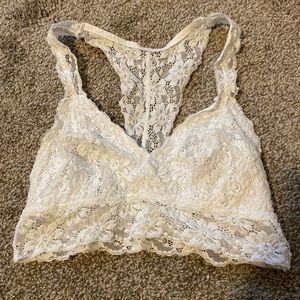 White Lace Racerback Bralette